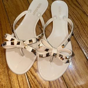 Olivia Miller NUDE JELLY SANDALS- SIZE 7